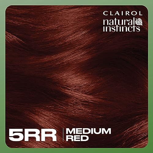 Clairol Natural Instincts Demi-Permanent Hair Dye, 4R Dark Auburn Hair Color, Pack of 3