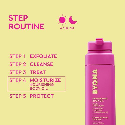 BYOMA Nourishing Body Oil - Lightweight & Fast-Absorbing Hydration for All Skin Types - 6.76 fl oz