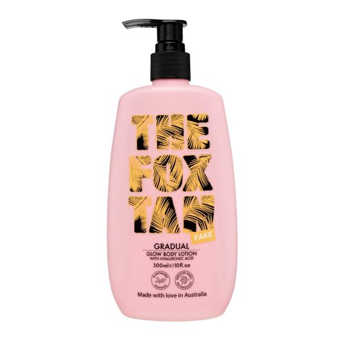 Fox Tan Gradual Glow Body Lotion - Moisturizing Self-Tanner With Hyaluronic Acid | 300mL, Vegan & Cruelty-Free