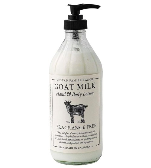 Goat Milk Body Lotion - Fragrance-Free Natural Moisturizer for Dry Sensitive Skin | 16oz, Fast-Absorbing & Non-Greasy