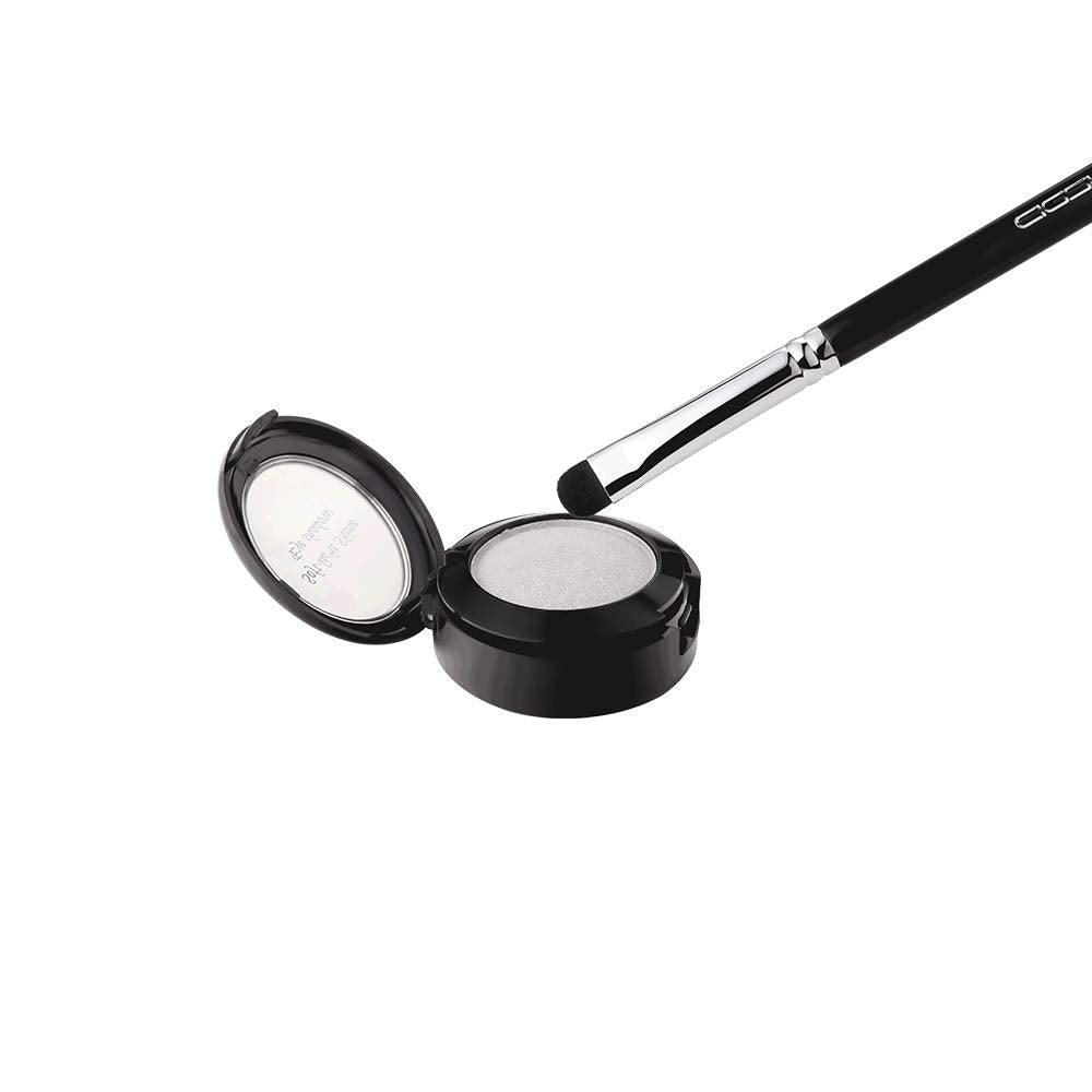 Curved Smudge Eyeshadow Brush, EIGSHOW Small Round Top Blending Eye Shadow with Synthetic Bristles for Smokey Cat Eye Makeup (E832)