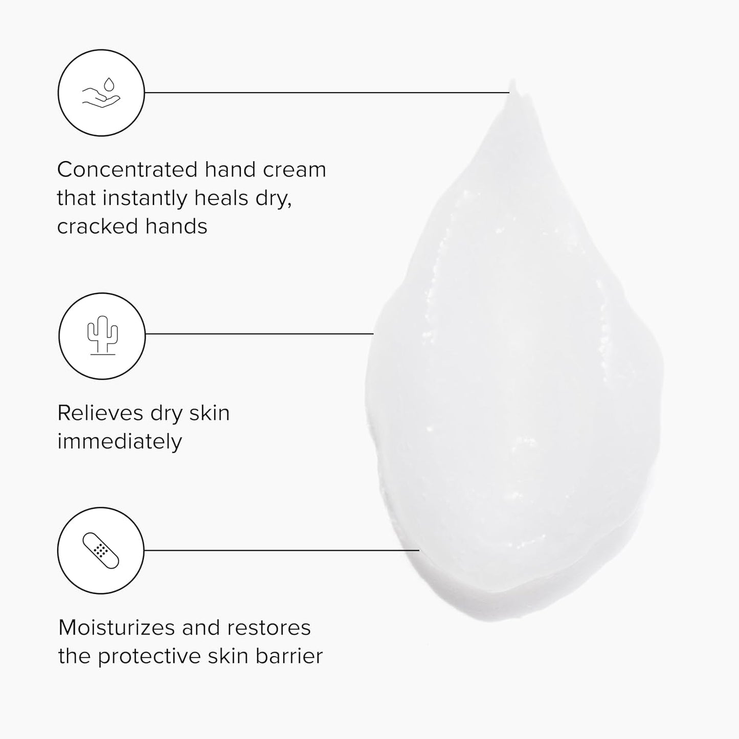 DRMTLGY Hand Cream - Fragrance-Free Moisturizing Lotion for Dry, Cracked Hands | Unisex Repair Cream