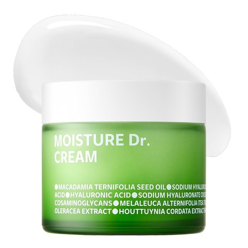 ISOI Moisture Dr. Soothing Cream - Deep Hydration Face Moisturizer with Hyaluronic Acid | 2.37 fl. oz (70ml) for Oily & Sensitive Skin