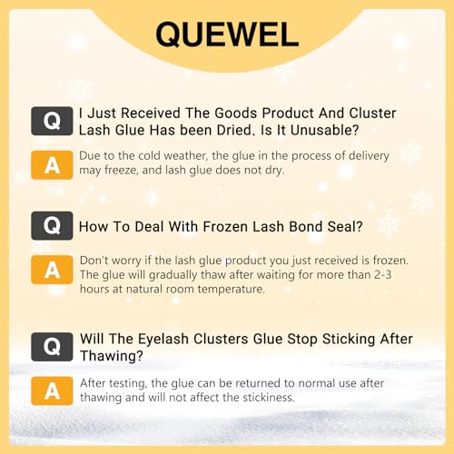 QUEWEL DIY Lash Extension Kit, Lash Clusters 80 Pcs, Lash Bond and Seal Glue Long-lasting and Waterproof with Cluster Lashes Applicator Tool for DIY Eyelashes Extensions (QD03-MIX10-14)