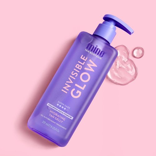 MineTan Clear Self Tanning Gel - Super Dark Invisible Tan for Face & Body | Hydrating, Quick Apply, 8 Fl Oz