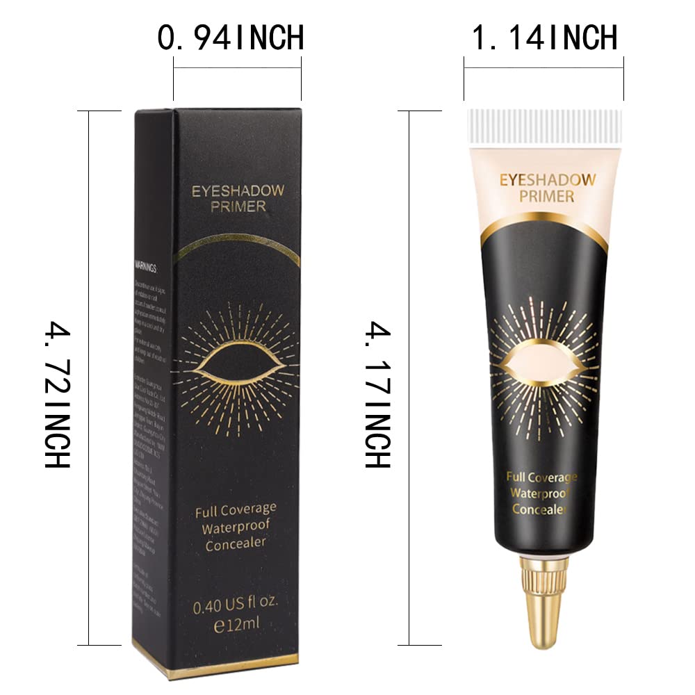Skiennix Eyeshadow Base Cream - Ivory Concealer for Long-Lasting Eye Makeup | 12ML