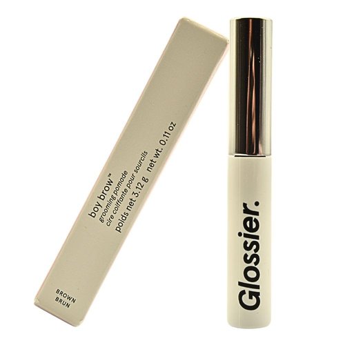 Glossier Boy Brow Volumizing Eyebrow Gel-Pomade - Medium-Dark Brown for Fuller Brows