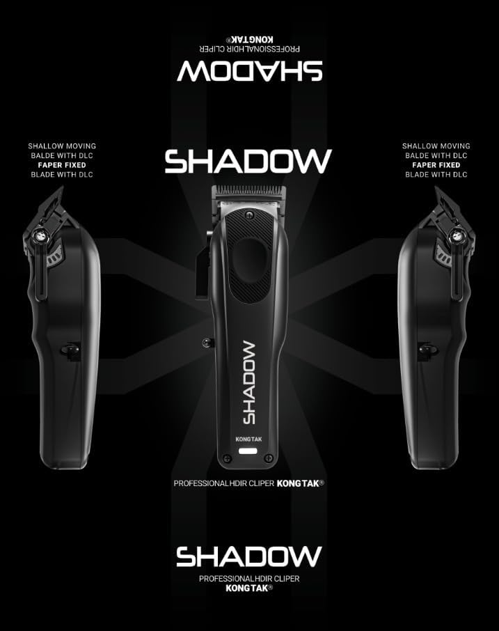 Shadow Professional Hair Clipper - Super-Torque Rotary Motor & FAPER DLC Blade | Precision Cutting