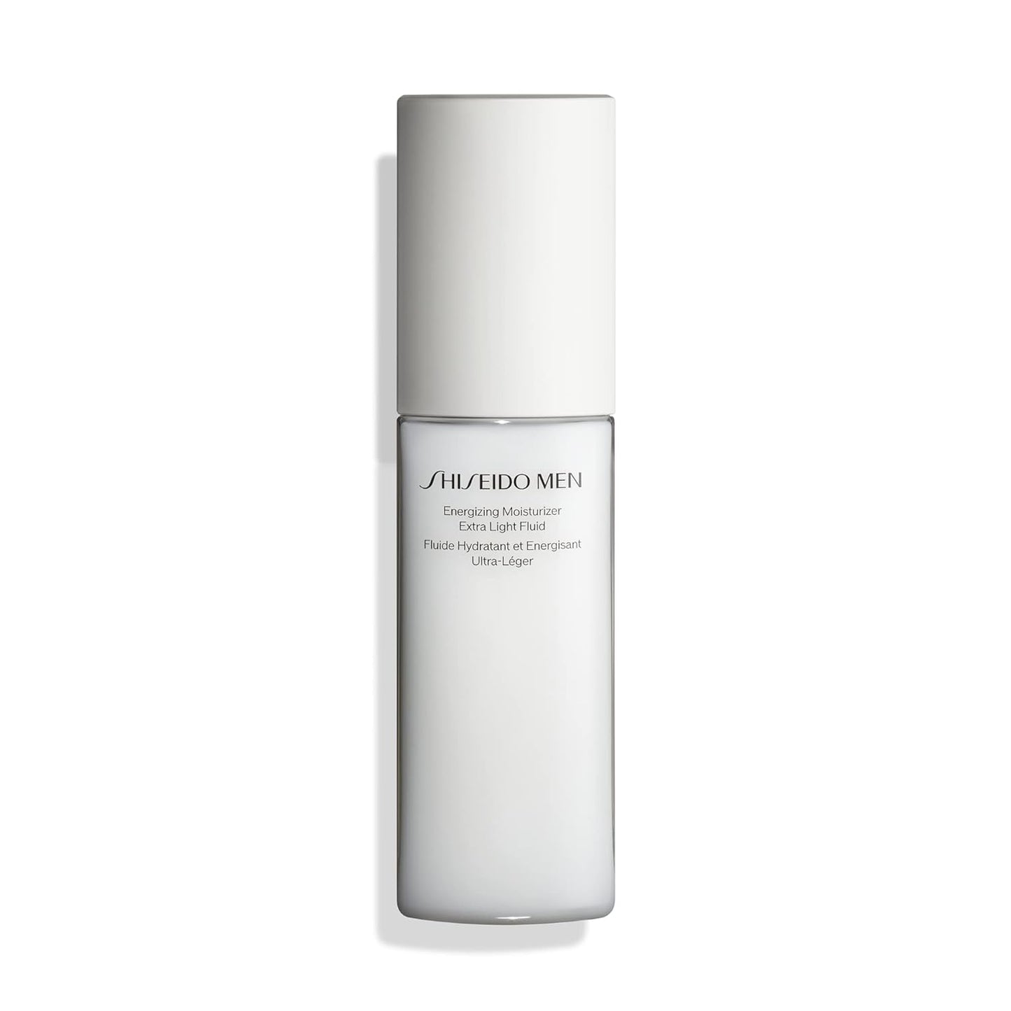 Shiseido Men Energizing Moisturizer - Extra Light Fluid 100 mL | Reduces Fine Lines & Dullness, Non-Greasy Texture