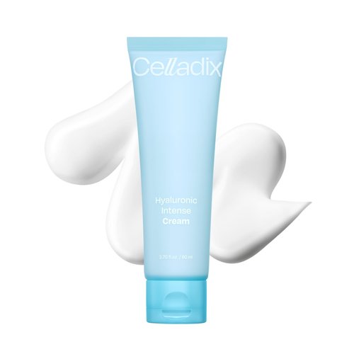 Celladix Hyaluronic Intense Cream - 95% Pure Hyaluronic Acid with Niacinamide & Panthenol | 100 Hours Hydration, Smooth Radiant Skin - 2.70 Fl Oz