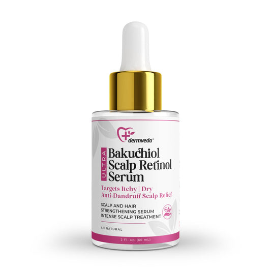 Skiennix Ultra Bakuchiol Scalp Retinol Serum - Strengthen Hair with Ashwagandha & Turmeric | 2 Fl. Oz