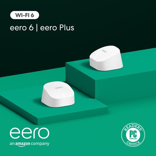Eero 6 Mesh Wi-Fi Extender - Expand Coverage Up to 1,500 Sq. Ft. | Enhance Your Wi-Fi 6 Network