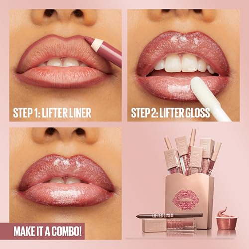 Maybelline Lifter Liner Lip Liner Pencil with Hyaluronic Acid, Peaking, 1 Count