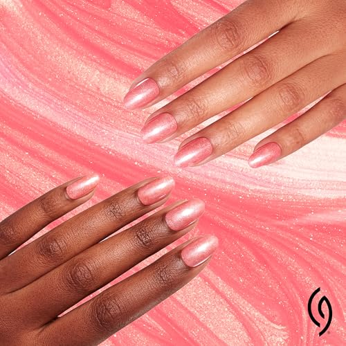 China Glaze CG Nail Lacquer Rainbow – Sheer Iridescent Pink Nail Polish, Quick Dry, Chip Resistant, High Gloss Finish for Salon & DIY Manicure, 0.5 fl oz