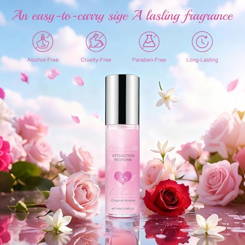 VISEWI 2 Pcs Pheromones Perfumes for Women, Natural Fragrance,Long Lasting Womens Cologne, Pheromone Perfumes Attract Men, Roll On Perfume Oil for Women Designed,Enhanced Scents Women's Perfume