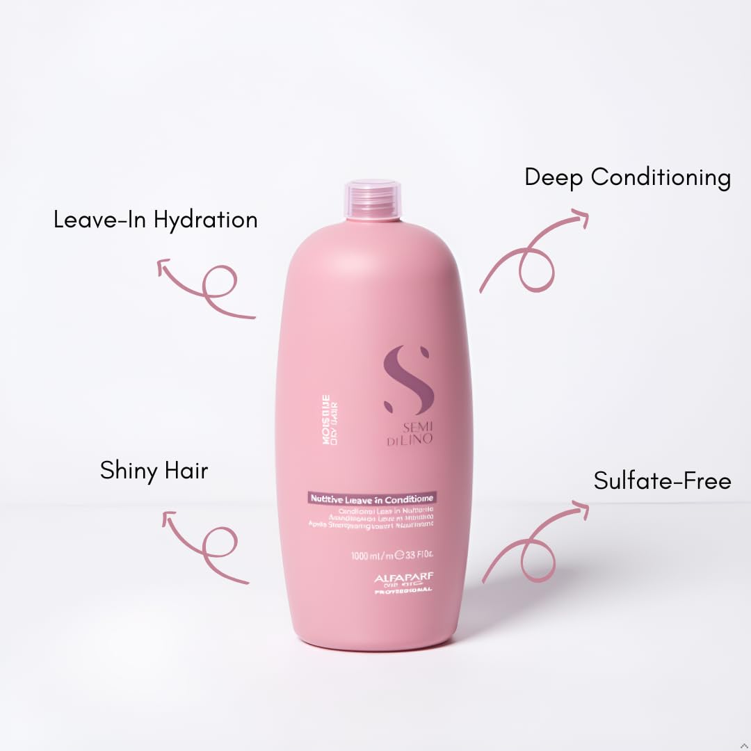 Alfaparf Milano Leave-In Conditioner | Moisture Nutritive Formula for Dry Hair - Sulfate & Paraben Free