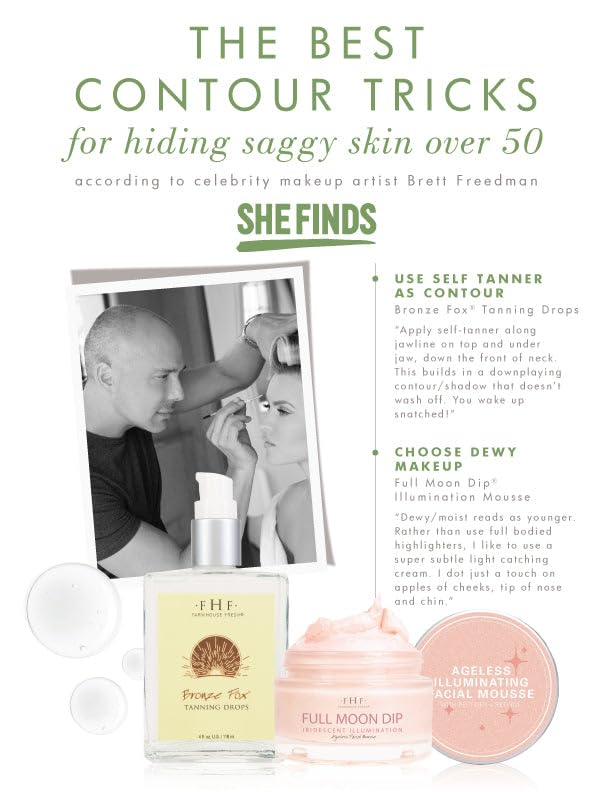 FarmHouse Fresh Full Moon Dip Peptide Moisturizer - Hydrating Anti-Aging Cream with Retinol & Collagen, 1.7 oz.