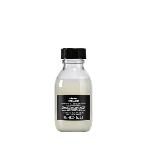 Davines OI Shampoo - Milky-Smooth Hydrating Cleanser for All Hair Types | Antioxidant-Rich Roucou Oil, Travel Size 3.04 Fl Oz