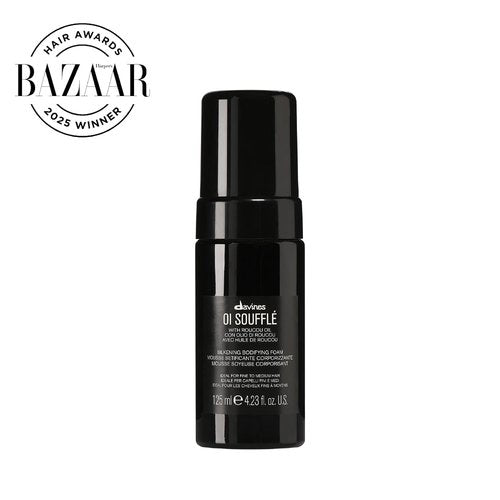 Davines OI Soufflé - Silkening Bodifying Foam for Fine to Medium Hair | Volume, Shine & Heat Protection - 4.23 Fl Oz