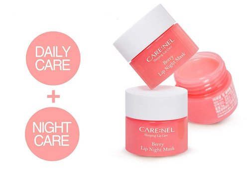 CARENEL Lip Sleeping Mask - Berry 3 Set | Moisturizing Overnight Treatment for Dry Lips