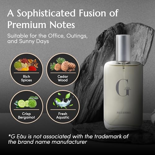 PB ParfumsBelcam G eàu Eau de Toilette Perfume Spray for Men - 3.4 Fl Oz Affordable Long Lasting Cologne, Modern Masculine Scent with Woody Citrus Fragrance Made with Premium Oils for All Day Use