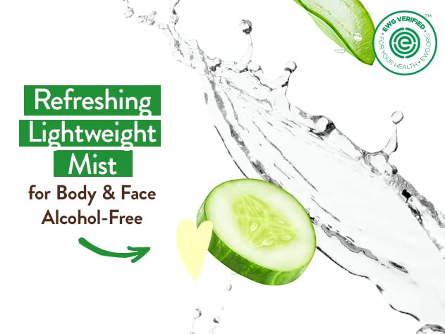 Babo Botanicals After Sun Soothing Mist - Aloe Vera & Cucumber for Sensitive Skin - EWG Verified, Alcohol-Free