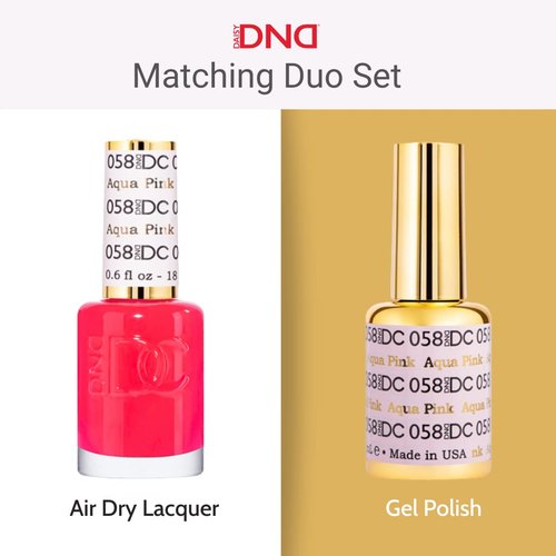 DND DC Gel Polish Set - Sheer Collection | UV Gel & Air Dry Nail Lacquer Duo, 0.5 Fl Oz Each