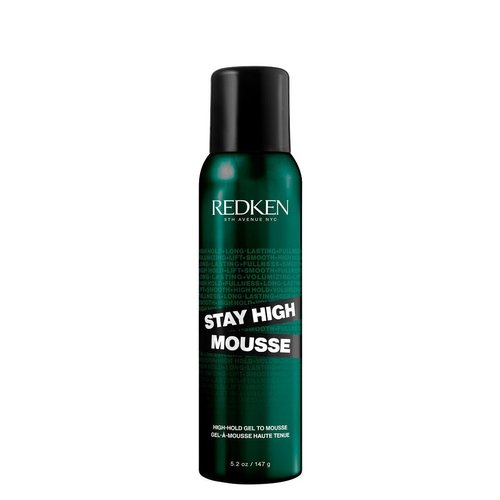 Redken Stay High Volumizing Mousse - Strong Hold Gel to Mousse for Fine Hair, Lasts 24 Hours