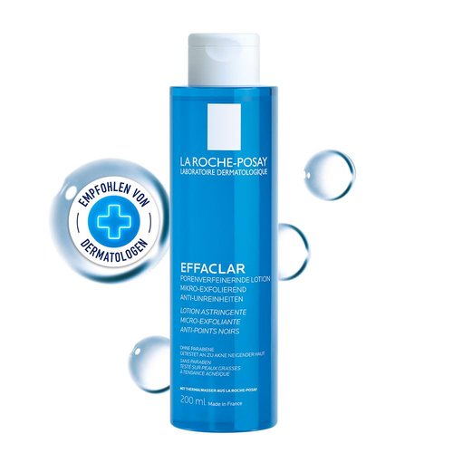 La Roche-Posay Effaclar Astringent Face Toner - Exfoliating LHAs for Oily Skin | Minimize Pores & Smooth Texture