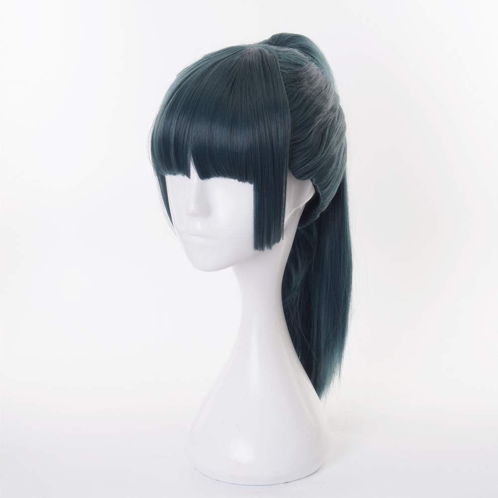 XiongXiongLe Anime Wig Cosplay Jujutsu Kaisen Zenin Maki Black Multi-color Costume Hair Replacement Wigs For Girl Boy Party Halloween Christmas(Zenin Maki)