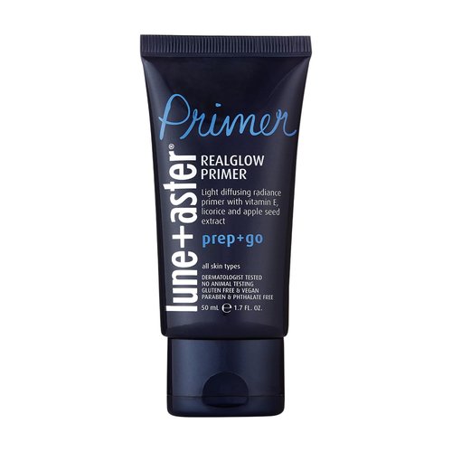 Lune+Aster RealGlow Primer - Sheer Radiant Skin Primer with Vitamin E & Licorice Extract | Vegan, Gluten-Free | 1.7 Fl. Oz