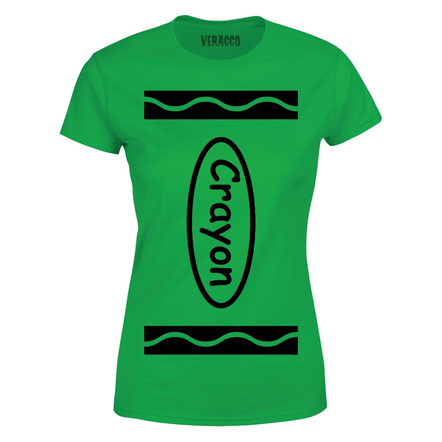 Veracco® Crayon Funny T-Shirts – Halloween Shirt for Women Girls Cool Halloween Costumes Adult Crayon Costume Irish Green