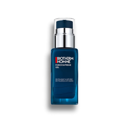 Biotherm Force Supreme Gel - Revitalizing Anti-Aging Gel Cream for Men | Pro-Xylane & Blue Algae, 1 Pack