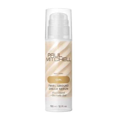 Paul Mitchell Twirl Around Cream Serum, Frizz Control, Touchable Hold, For Curly + Wavy Hair, 5.1 fl. oz