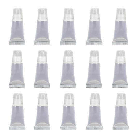 Ewanda store 5ml 50 Pcs Empty Lip Gloss Balm Tubes Soft Tubes Cute Squeeze Tubes Cosmetic Mini Containers for DIY Lip Gloss