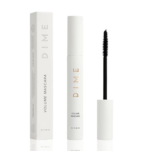DIME Beauty Volume Boost Mascara - Smudge Proof & Clump Free for Fuller Lashes | Vegan & Clean - Black 0.28 oz
