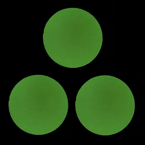 Aolowewin Glow in The Dark Spike Replacement Balls, Roundnet Game Balls - Play at Night, Light Up for 20~30 Minutes (3X Glow Balls)