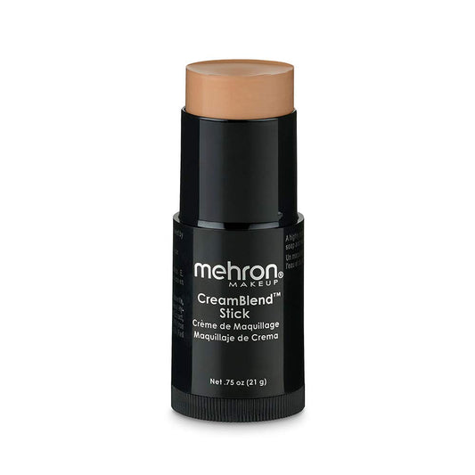 Mehron Makeup CreamBlend Stick | Face Paint, Body Paint, & Foundation Cream Makeup | Body Paint Stick Perfect for Halloween Makeup .75 oz (21 g) (Medium 3)