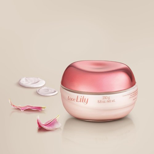 O Boticario Love Lily Body Cream - 24-Hour Hydration & Fragrance for Dry Skin | 8.8 Ounce