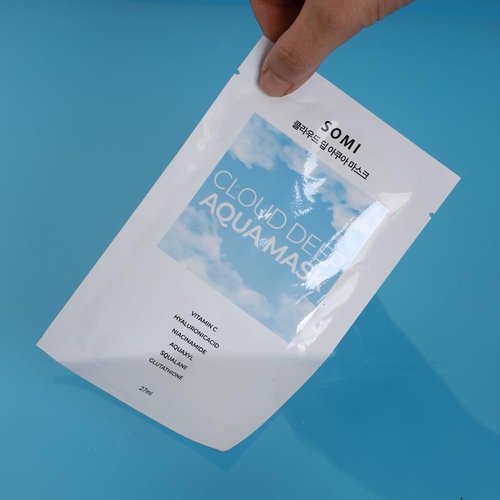 Cloud Deep Aqua Facial Mask - 10 Sheets | Korean Hydrating Face Sheet Mask for Daily Moisturizing & Soothing