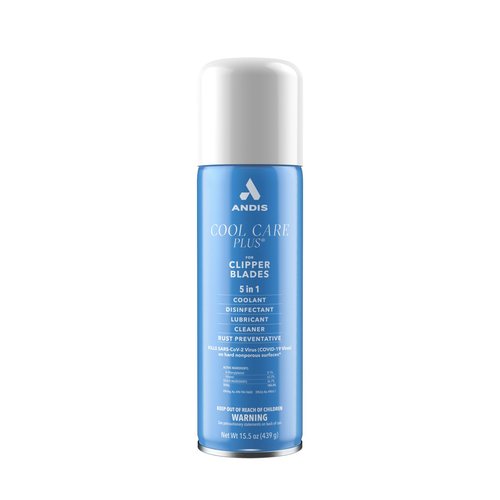 Andis 12750 Cool Care Plus 5-in-1 Clipper Spray - Blade Care Treatment, 15.5 oz Can