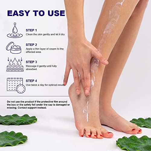 ASDToTio Urea Cream 42% - Premium Urea Foot Cream - With 2% Salicylic Acid, Tea Tree Oil, Shea Butter, Aloe Vera - For Feet, Hands, Heels, Elbows, Knees and More - 4 oz