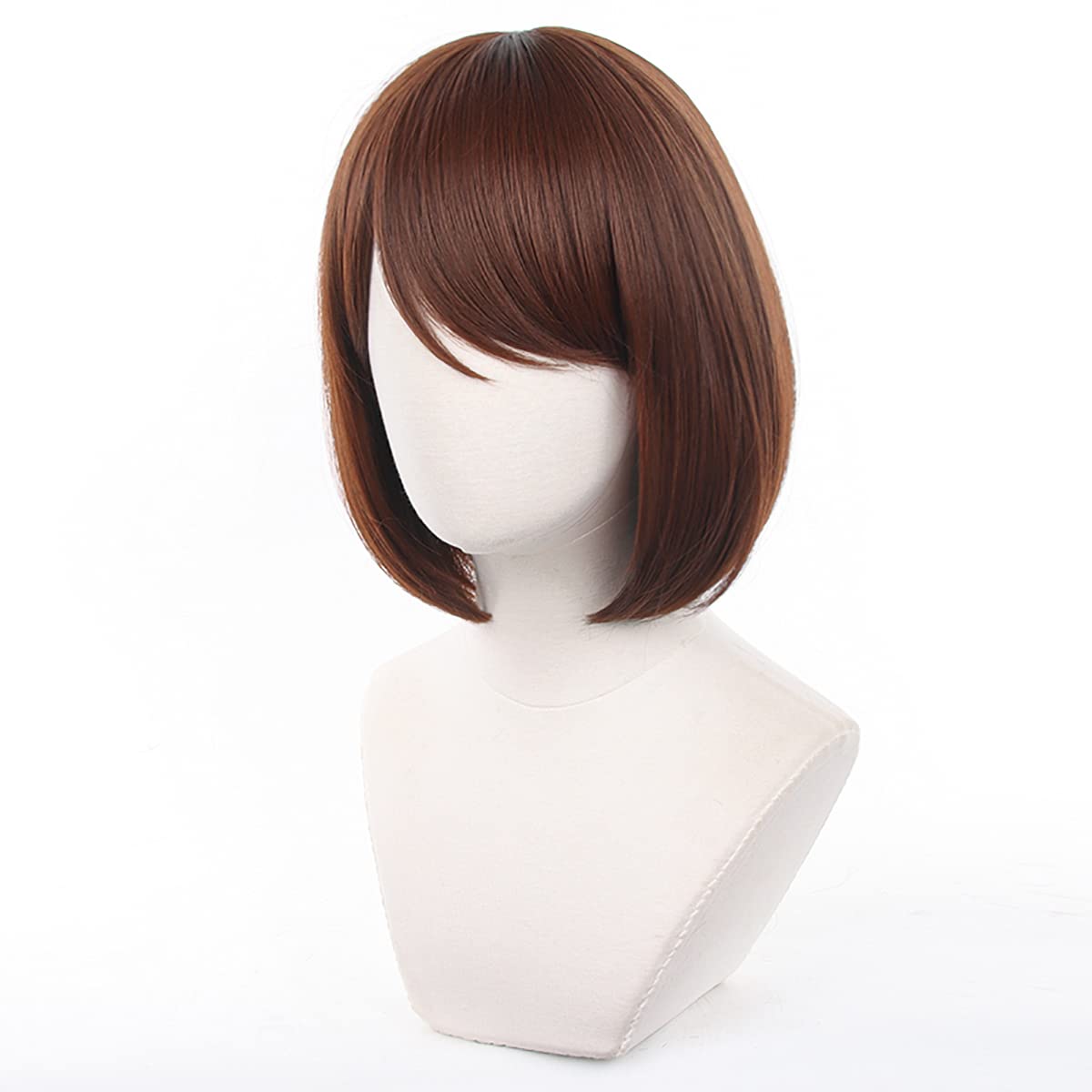 XiongXiongLe Cosplay Wig Anime Jujutsu Kaisen Ieiri Shoko Dark Orange Short Costume Hairs Replacement Wig For Women Girls Cos Role Playing Daily Party Halloween Christmas(Ieiri Shoko)