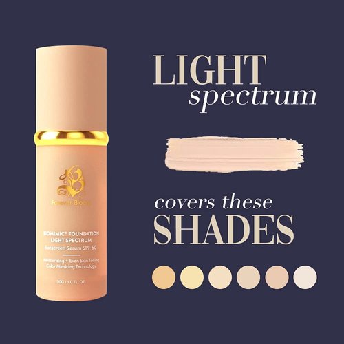 Forever Bloom Bio Mimic Foundation - Lightweight SPF 50 Hydration & Concealment for Mature Skin