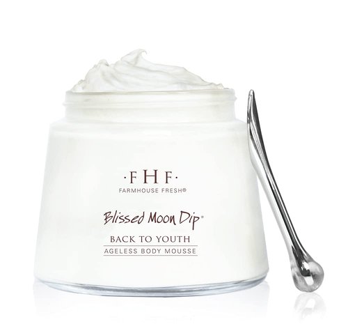 FarmHouse Fresh Body Lotion - Firming Moisturizing Peptide Cream | Blissed Moon Dip Ageless Mousse, 8 Fl Oz