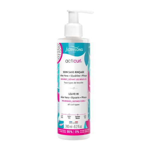Activilong Acticurl Leave-In Cream - Nourishing Curl Definition & Frizz Control - 240 ml, Infused with Dragon Fruit & Aloe Vera
