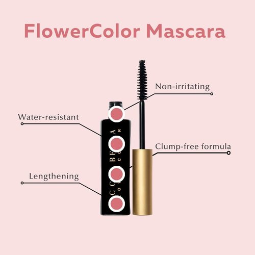 Ecco Bella Vegan Mascara - Plant-Based Formula for Lush, Voluminous Lashes | Black