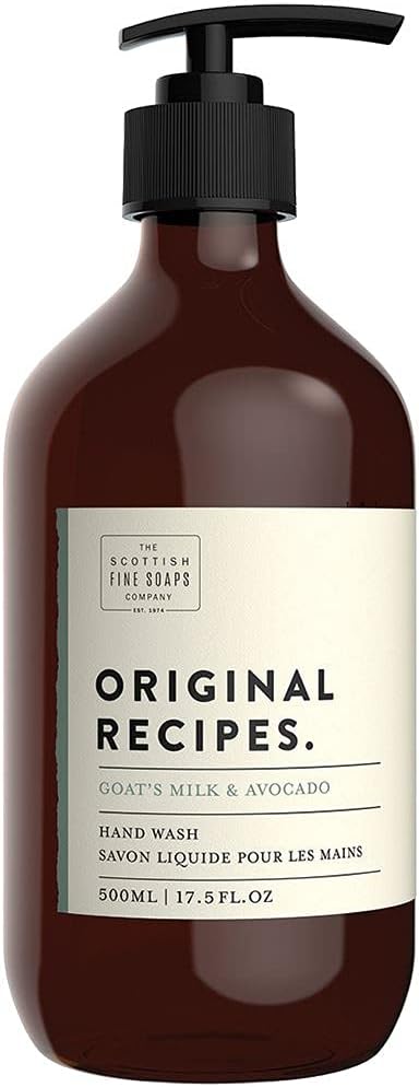 Scottish Fine Soaps Goats Milk & Avocado Hand Wash - Nourishing Pump Bottle, 500 ml