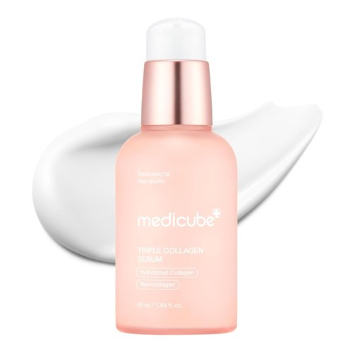 Medicube Triple Collagen Serum 1.85 fl. oz - Nourish Dull Skin with Triple Collagen Complex | Lightweight Formula with Niacinamide & Hyaluronic Acid
