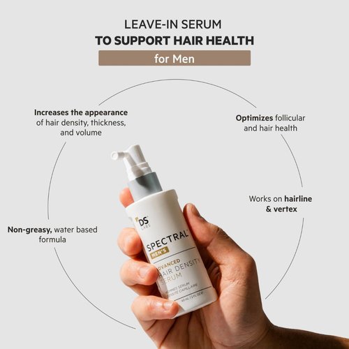 DS Labs Spectral Hair Density Serum - Lightweight Leave-In for Fuller, Thicker Hair | 60mL, All Hair Types